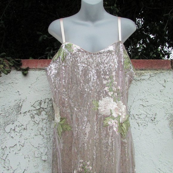Laundry by Shelli Segal sequin dress in rose silver 14 - Picture 5 of 9